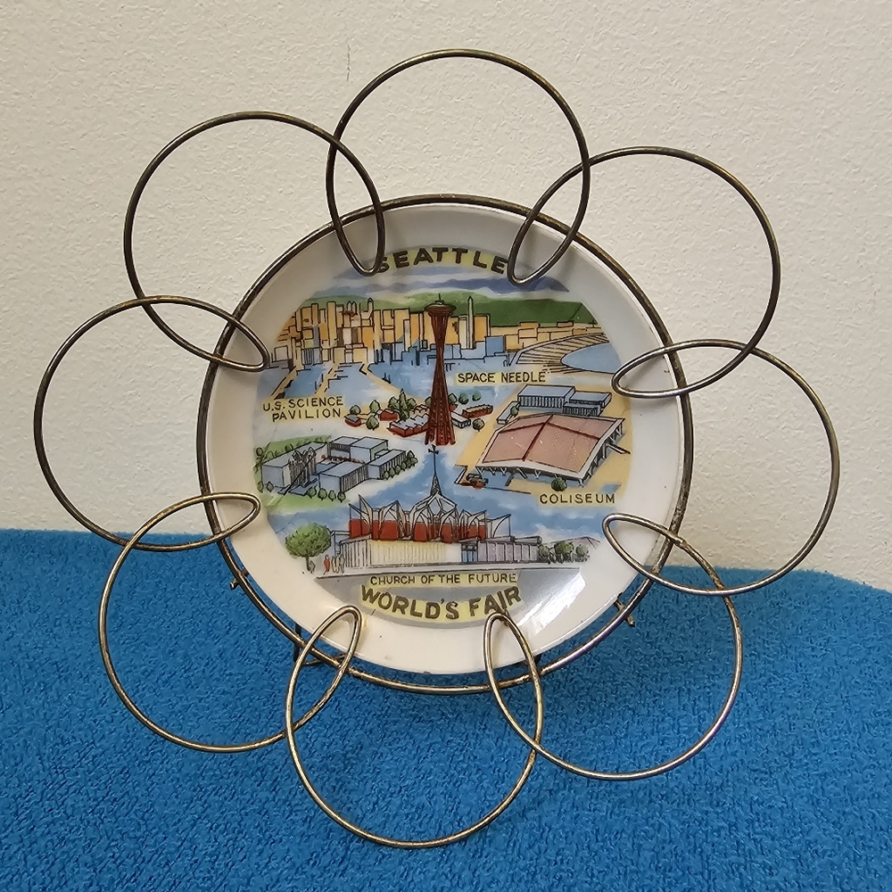 Seattle World's Fair Mini Plate | Space Needle | Church of the Future